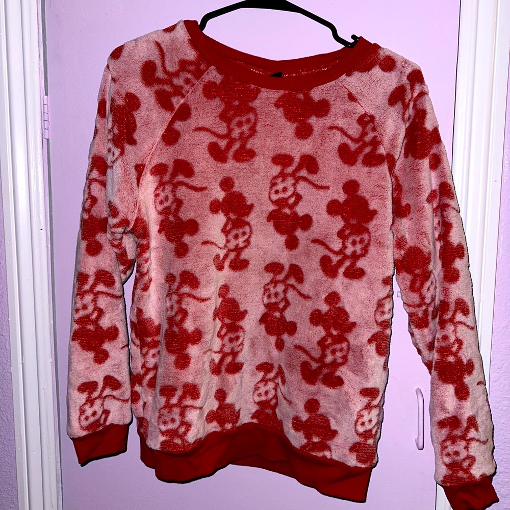 Disney Red Mickey Mouse Fleece Pajama Set